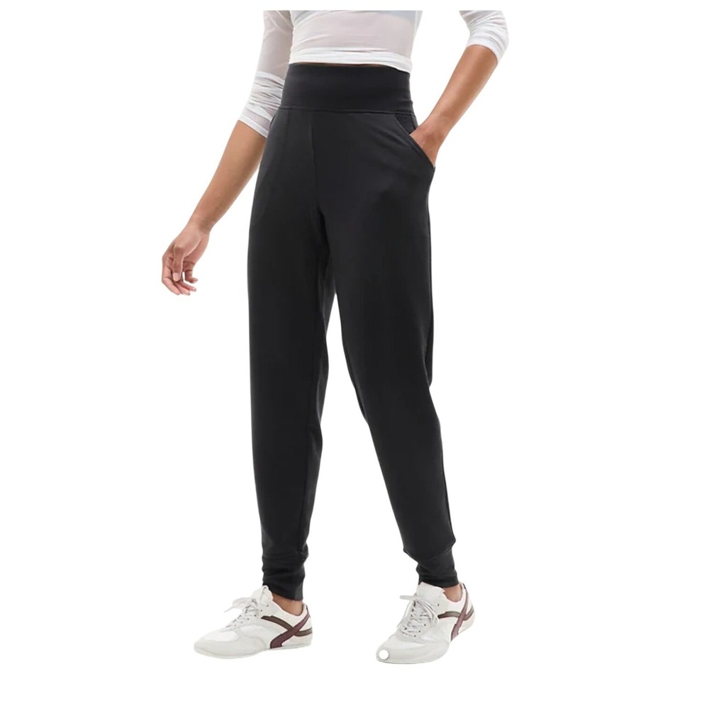 Athleta Coaster Luxe High Rise Jogger Black Nirvana Fabric XS Lyocell Soft